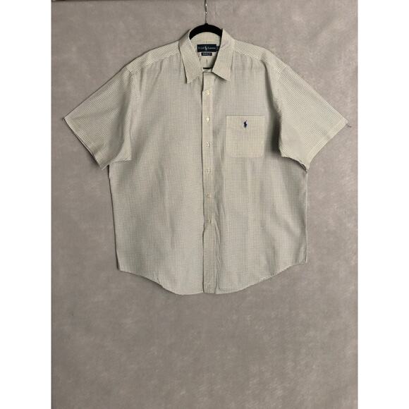 Ralph Lauren Men's XXL Classic Fit  Plaid Short Sleeve Button Down Shirt - Picture 1 of 9